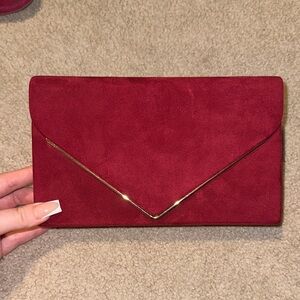Maroon clutch
